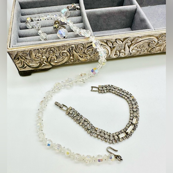 Vintage Deco Crystal Rhinestone Bracelet Lot - Picture 6 of 11